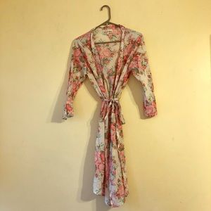 THE PAISLEY BOX Cotton Robe Size M